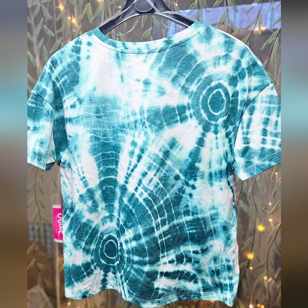Justice Kids Green Tie-Dye T-Shirt - Picture 5 of 6